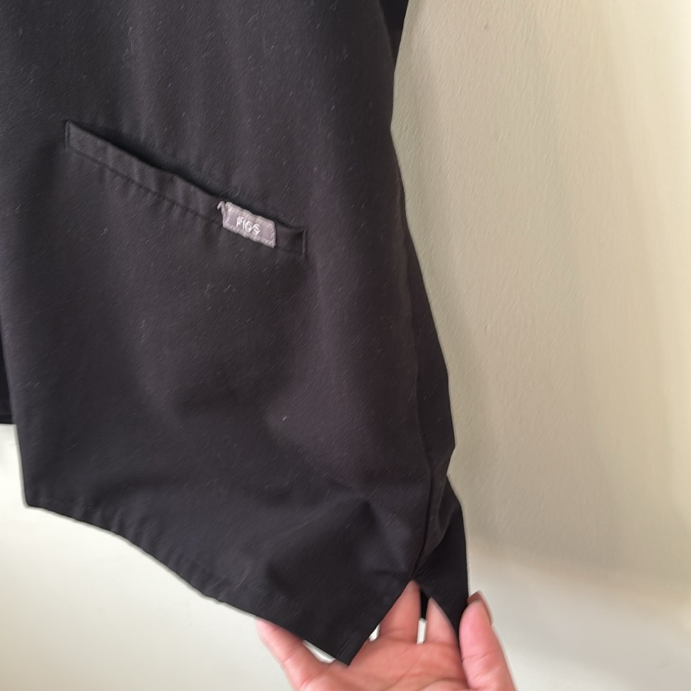 FIGS Casma Three-Pocket Scrub Top Black Size XXL - Picture 6 of 9